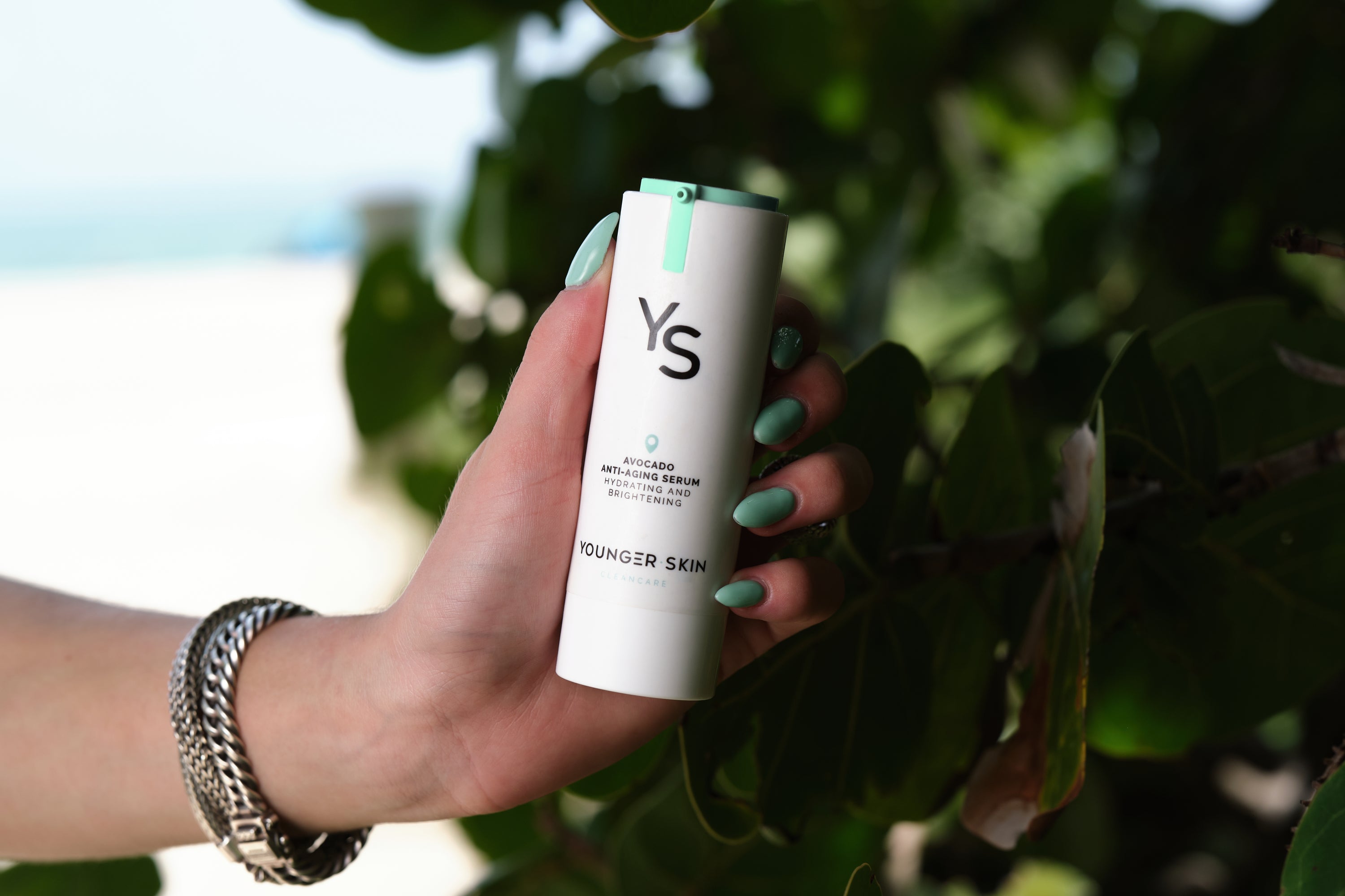 YoungerSkin Product Bottle at Miami Beach